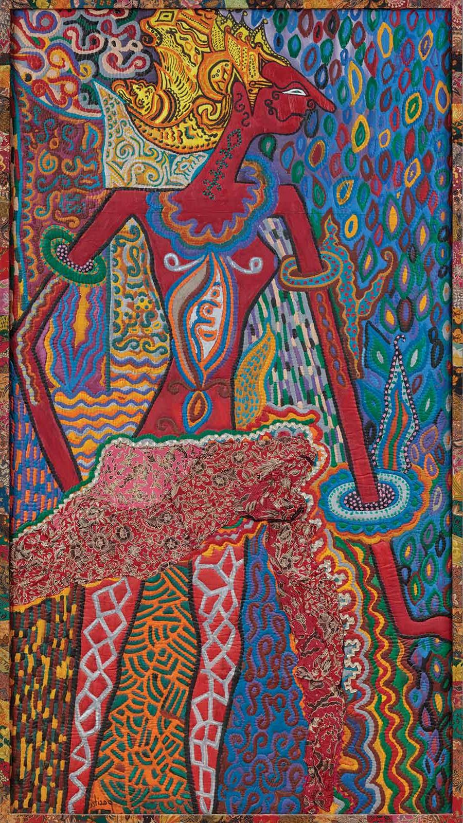 罗摩, 帕西塔·阿巴德(Pacita Abad, 菲律宾, 1946–2004, 新加坡), from the “Masks and Spirits” series, 1982. 